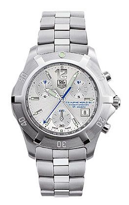 TAG Heuer 2000 Exclusive Chronograph Quartz Stainless Steel / Alpine Ski World Championship St. Moritz